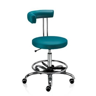 DIPLOMAT ASSISTANTS STOOL WITH FOOTRING AND ARMREST